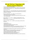 HCAD 730 Test 7 Questions with Correct Answers Rated A&plus;