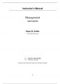 Solution Manual for Management 12th Edition by Ricky W&period; Griffin