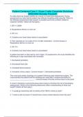 Patient Centered Care 1&colon; Exam 2 with Complete Solutions 2023&sol;2024 Already Passed&excl;&excl;