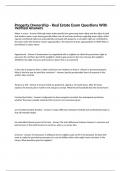 Property Ownership - Real Estate Exam Questions With Verified Answers 