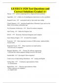 LE&sol;EECS 1520 Test Questions and Correct Solutions Graded A&plus;