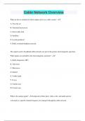 Cable Network Overview &vert; 2023 &vert; 135 Questions with 100&percnt; Correct Answers &vert; Updated & Verified &vert; 22 Pages