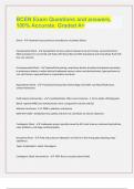 BCEN- respiratory Questions and answers&comma; 100&percnt; Accurate&period; VERIFIED&period;