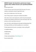 NBHWC Practice Test Questions and Answers &lpar;Latest Update 2023&rpar; Verified Answers &lpar;225 Questions&rpar;GRADED A&plus;