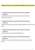 WGU C475 &lpar;Care of the Older Adult&rpar; Objective Assessment questions and answers latest 2023 - 2024 &lbrack;100&percnt; correct answers&rsqb;
