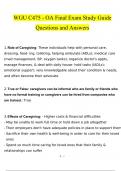 WGU C475 - OA Final Exam Study Guide questions and answers latest 2023 - 2024 &lbrack;100&percnt; correct answers&rsqb;