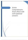 120&plus; q&a Evolve Comprehensive Exam &lpar;Hesi&rpar; with well explained answers verified by experts