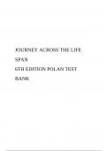 JOURNEY ACROSS THE LIFE SPAN 6TH EDITION POLAN TEST BANK