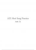 ATI Med Surg Practice test A