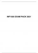 INF 1505 EXAM PACK 2021, University of South Africa (Unisa)
