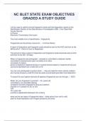 NC BLET STATE EXAM OBJECTIVES GRADED A STUDY GUIDE