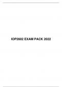 IOP2602 EXAM PACK 2022, University of South Africa (Unisa)