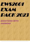 EWS2601 EXAM PACK 2023