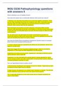 WGU D236 Pathophysiology questions with answers II