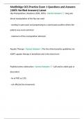 MedBridge OCS Practice Exam 1 Questions and Answers &lpar;100&percnt; Verified Answers&rpar; Latest 