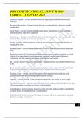 PHR-CERTIFICATION EXAM WITH 100&percnt; CORRECT ANSWERS 2023