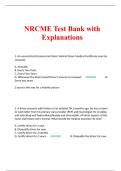 NRCME DOT Practice question bank | Answered A+ 2023