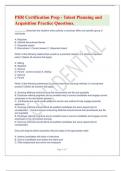 PHR Certification Prep - Talent Planning and Acquisition Practice Questions&period;