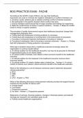 BOG Practice Exam - FACHE