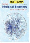Test Bank Lehninger Principles of Biochemistry, 6th Edition by Nelson  All Chapters