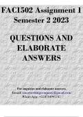 FAC1502 Assignment 1 Semester 2 2023