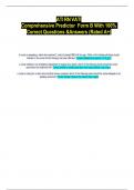 ATIRNVATI Comprehensive Predictor Form B With 100&percnt; Correct Questions &Answers &lpar;Rated A&plus;&rpar;