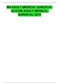 RN ADULT MEDICAL SURGICAL 2019&sol;RN ADULT MEDICAL SURGICAL 2019