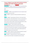 Notary Public Exam 2023 QUESTIONS WITH COMPLETE SOLUTIONS ALREADY PASSED A&plus;                  VERIFIED