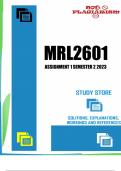 MRL2601 Assignment 1 Semester 2 2023