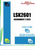 LSK2601 Assignment 2 2023