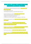 SP&emacr;D SFPC&colon; PHYSEC QUESTIONS AND ANSWERS ALREADY PASSED
