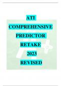 ATI COMPREHENSIVE PREDICTOR RETAKE 2023 REVISED