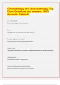 Oncology certification&comma; Top Exam  Questions and answers&comma; 100&percnt; Accurate&comma;  Rated A&plus;