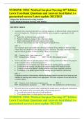 NURSING MISC Medical Surgical Nursing 10th Edition Lewis Test-Bank Questions and Answers best Rated A&plus; guaranteed success Latest update 2022&sol;2023 