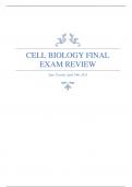 Comprehensive exam review: EVERYTHING you need to know from student who got 98 in Cell Bio 2382
