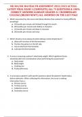 NR 304&sol;NR 304 HEALTH ASSESSMENT 2023&sol;2023 ACTUAL  LATEST FINAL EXAM 1 &lpar;COMPLETE&rpar; ALL 75 QUESTIONS & 100&percnt;  CORRECT ANSWERS ALREADY GRADED A&plus; CHAMBERLAIN  COLLEGE &lpar;BRAND NEW&excl;&excl;&rpar; ALL ANSWERS ON THE LAST PAGE