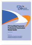 ETA Certified Payments Professional Examination Study Guide Second Edition   Prepared by The Electronic Transactions Association’s Professional Development Committee