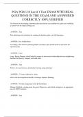 PGA PGM 3&period;0 Level 1 Test EXAM WITH REAL QUESTIONS IN THE EXAM AND ANSWERED CORRECTLY 100&percnt; VERIFIED