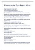 Disaster nursing Exam Quizzes & Ans&period;&period;