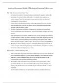 American Government module 1 notes 