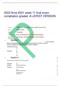 2023 Nrnp 6531 week 11 final exam  compliation graded A LATEST VERSION
