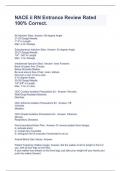 NACE ii RN Entrance Review Rated 100&percnt; Correct&period;