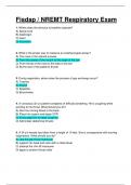 FISDAP NREMT RESPIRATORY EXAM. QUESTIONS WITH ANSWERS.
