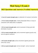 Med Surg 3 Exam 4 questions and answers latest 2023 - 2024 [100% correct answers]
