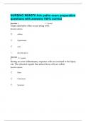NURSING MSN570 Adv patho exam preparation questions with answers 100% correct