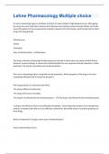 Lehne Pharmacology   Questions and Answers&lpar;A&plus; Solution guide&rpar;