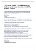 WGU C840 Digital Forensics in Cybersecurity Exam Questions with 100&percnt; Correct Answers