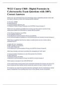 WGU Course C840 - Digital Forensics in Cybersecurity Exam Questions with 100&percnt; Correct Answers 