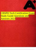 CBSPD Tech Certification Exam Study Guide Questions and Answers 2023