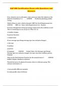 SAP MM Certification Exam with Questions and Answers